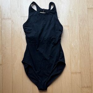Athleta Women's Black One-Piece Swimsuit